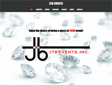 Tablet Screenshot of jtbevents.com